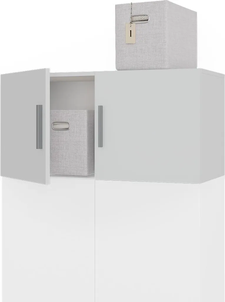 Optimisation Bureau avec le Module Vicco Ingo Blanc 80x40cm à 2 Portes Fermées - 5