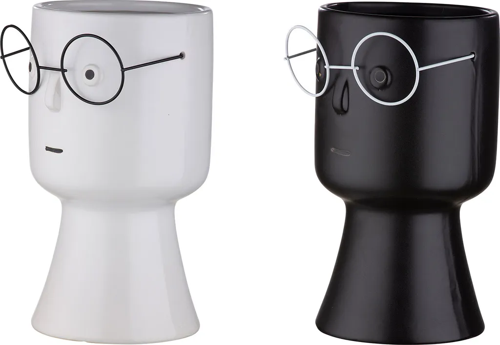 Cache-pot visage Gilde 24cm : la solution pour une déco originale