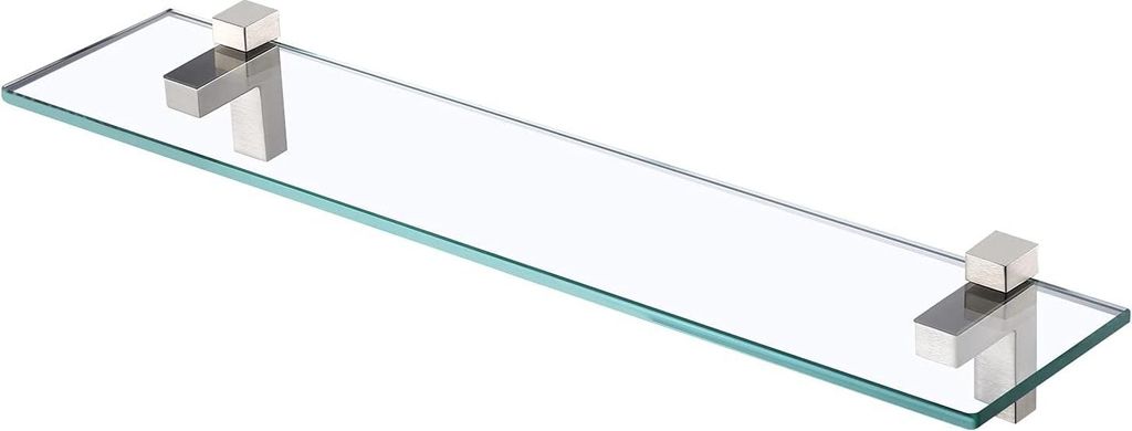 Extra-dicke Glasablage - sicher und platzsparend - 1 Stück - klar - gehärtetes Glas