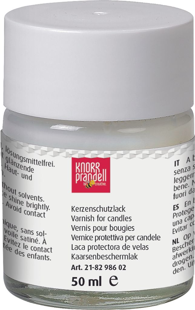 Kerzenschutzlack 50ml Packung mit 4 Stück