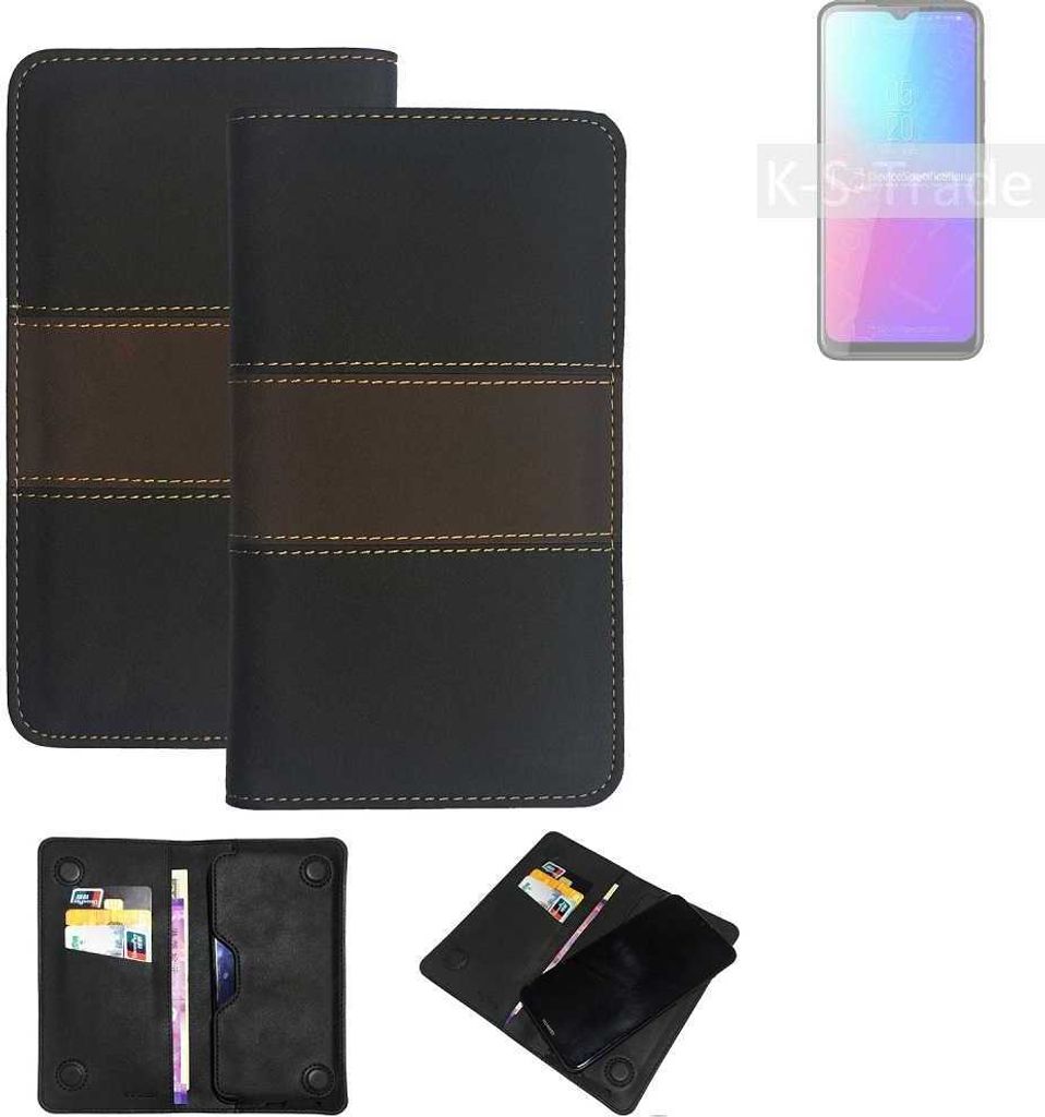 K-S-Trade Hülle Handyhülle kompatibel mit Blackview A70 Schutzhülle Walletcase Bookstyle Tasche Schutz Case Handytasche Wallet Cover Kunstleder