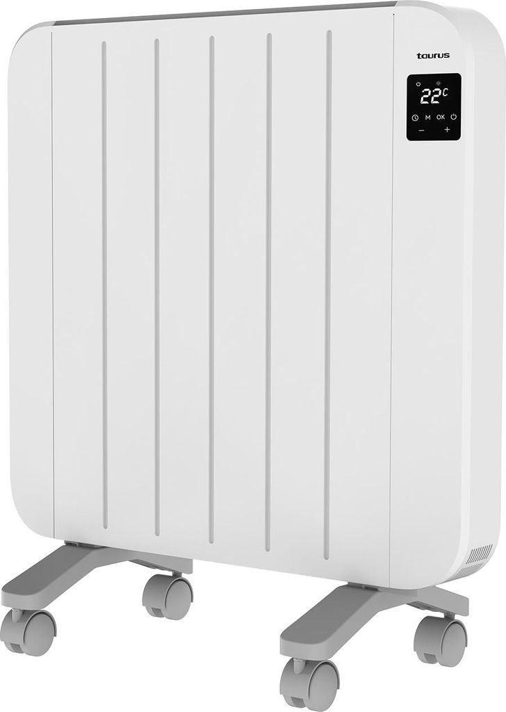 Taurus - Elektrischer Heizkörper Nepal 1500 | 6 Elemente | 1500W | Wand- oder Bodenaufstellung | Einstellbarer Thermostat | 24/7 Programmierung | ...