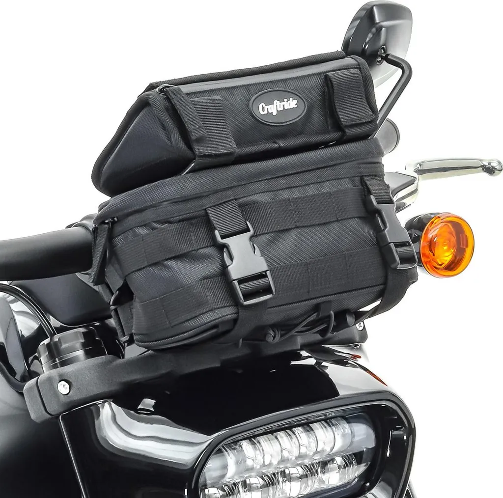 Sacoche guidon : solution GPS et rangement pour chopper/vélo custom