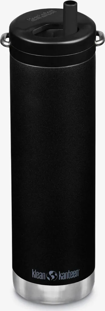 Gourde Inox 592ml Klean Kanteen TKWide Noire avec Bouchon Hermétique