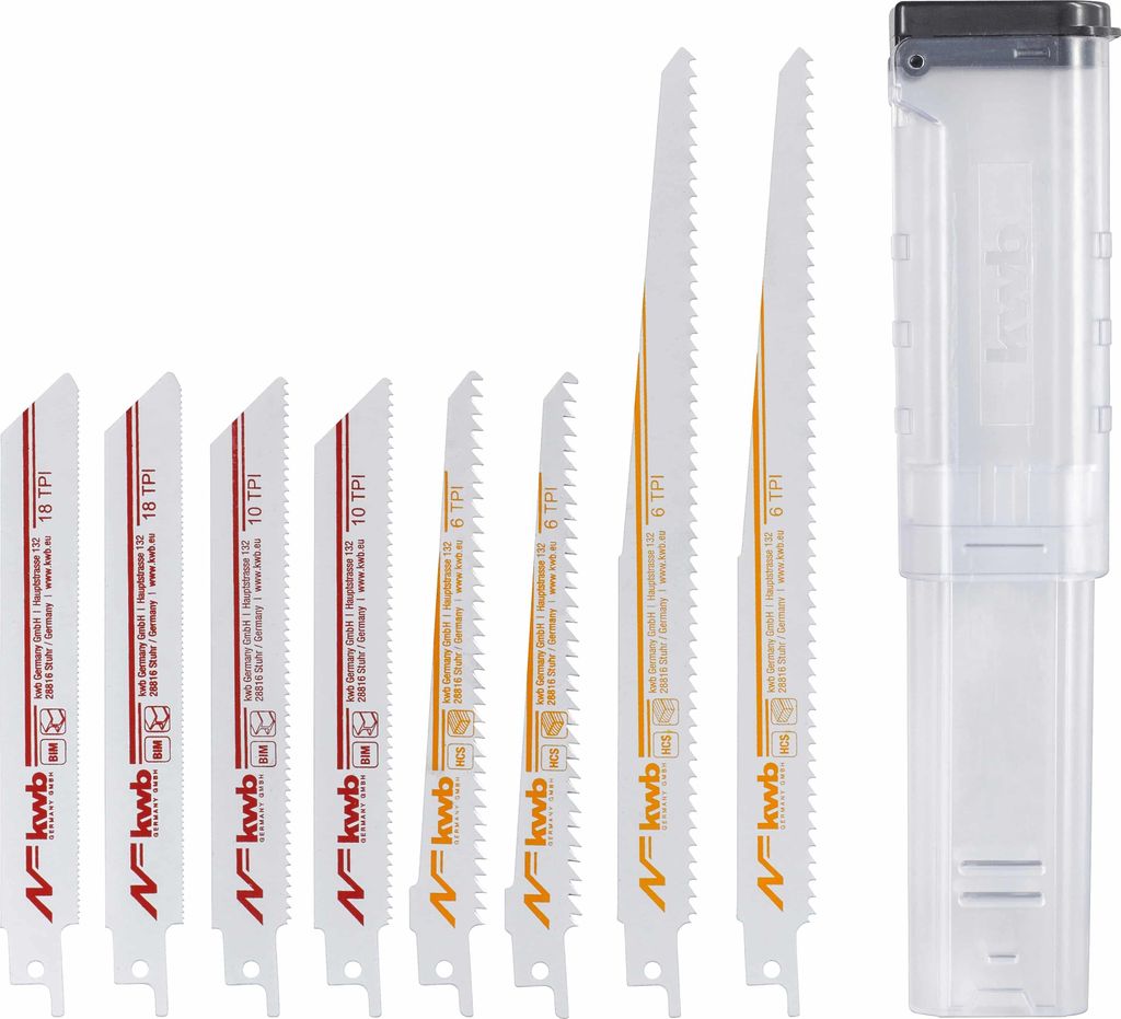 kwb 576090 Säbelsägeblätter-Set, 9-tlg. 9 St. (576090) Immagine del prodotto 