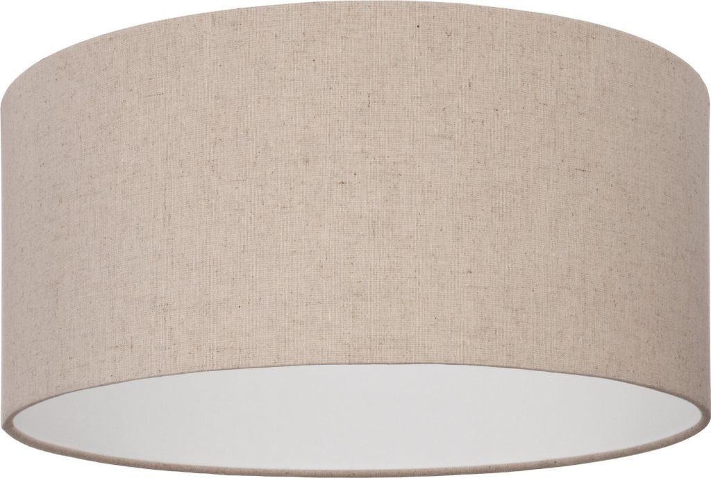 EGLO Deckenlampe Feniglia, runde Deckenleuchte, Wohnzimmerlampe aus Leinen und Metall, Aufbaulampe für Wohnzimmer und Schlafzimmer, E27, Ø 47,5 cm