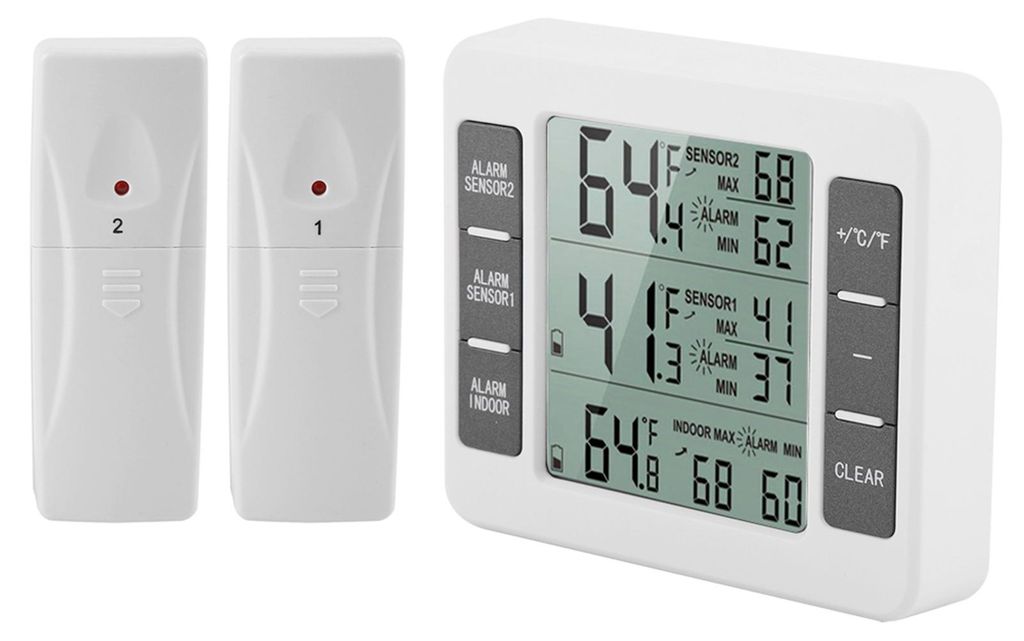 Drahtloses digitales Kühlschrankthermometer mit akustischem Produktbild 