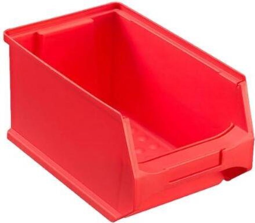 Rote Sichtlagerbox 3.0 | HxBxT 12,5x14,5x23,5cm | 2,8 Liter | Sichtlagerbehälter, Sichtlagerkasten, Sichtlagerkastensortiment, Sortierbehälter