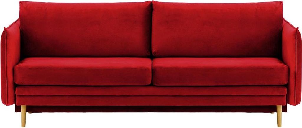 SLF24 - Schlafsofa Nimbus mit Stauraum - rot - Velluto 7