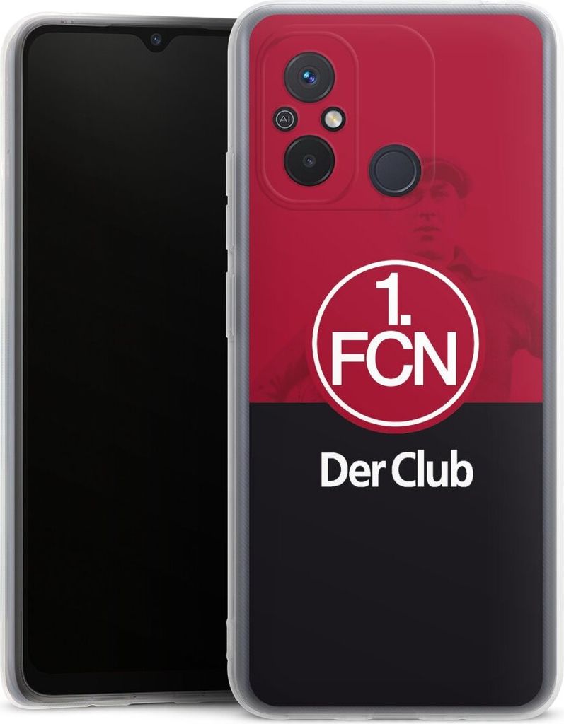 DeinDesign Handyhülle für Xiaomi Redmi 12C Silikon Hülle Case Smartphone Schutzhülle 1. FC Nürnberg Der Club Offizielles Lizenzprodukt