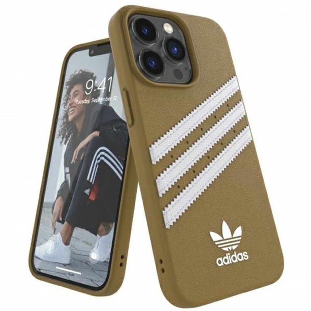 Adidas OR Moulded PolyurethaniPhone 13 Pro / 13 6,1" bezowo-beige-gold 47806 Handyhülle