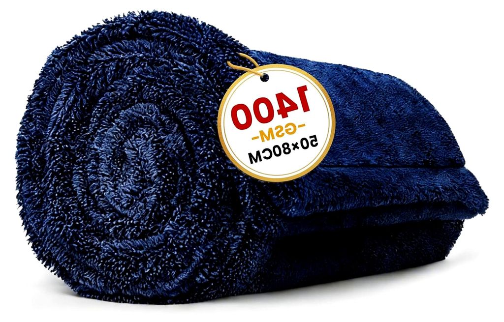 Auto Trockentuch Großformat 80x50 cm – 1400 GSM Ultra Saugstarkes Mikrofasertuch, Fusselfrei, Sanfte Fasern, Kratzerfrei, Effizientes Trocknen N...