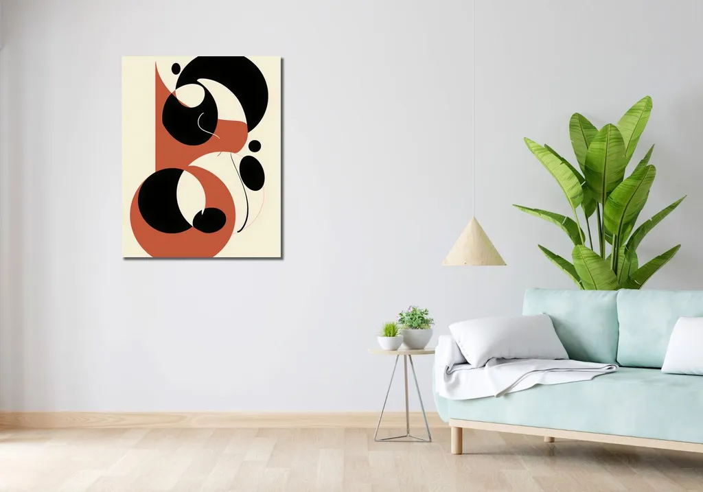 Tableau Déco de Salon Harmonie du Choix - Format Idéal 70 x 90 cm - 2