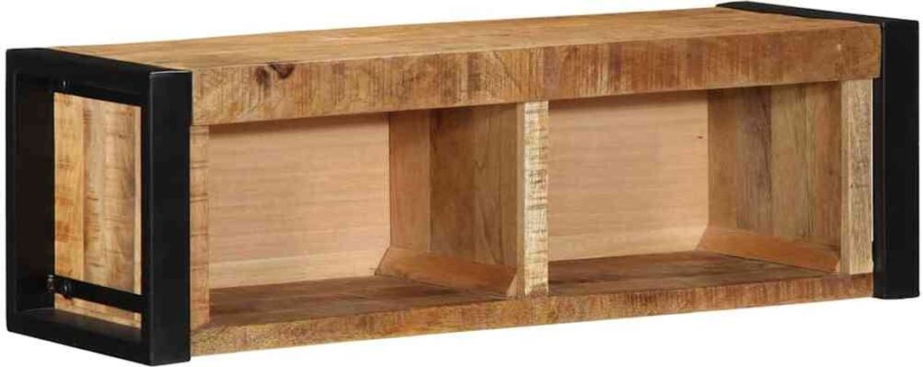 TV-Schrank 80x30x25 cm Raues Massivholz Mango