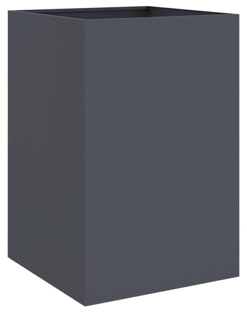 vidaXL Bac à plantes Anthracite 52x48x75 cm Acier Image du produit 