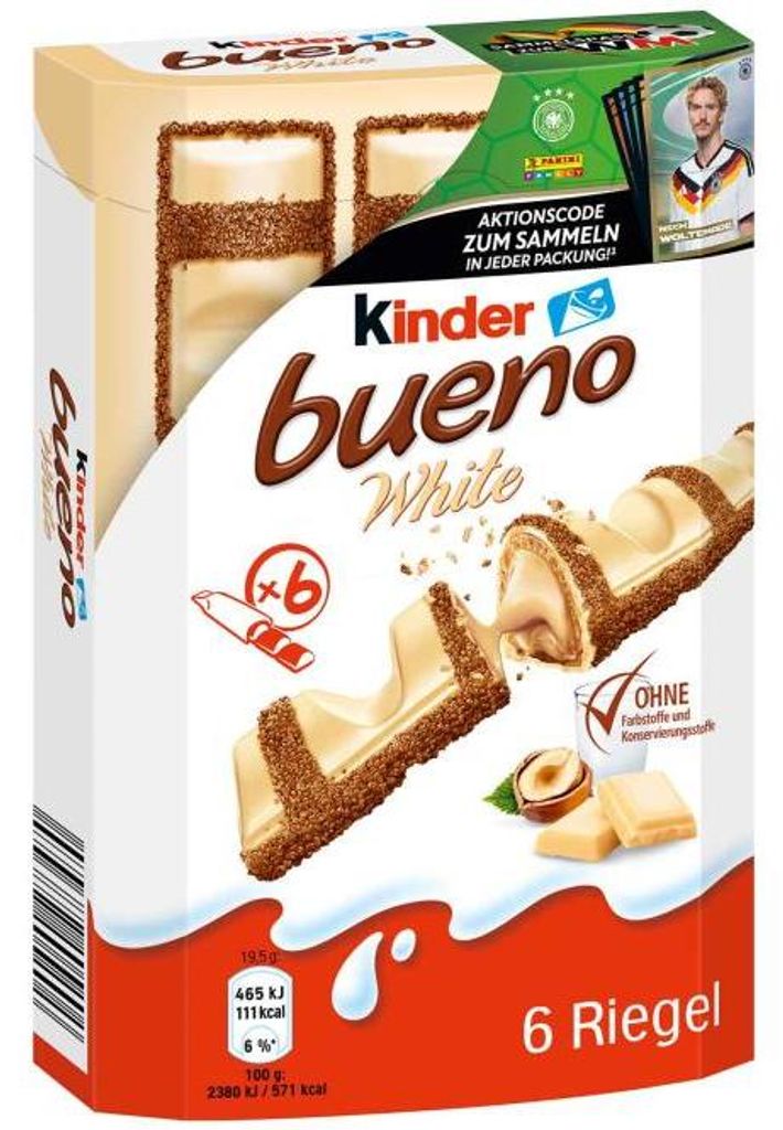 kinder bueno White 6er Produktbild 