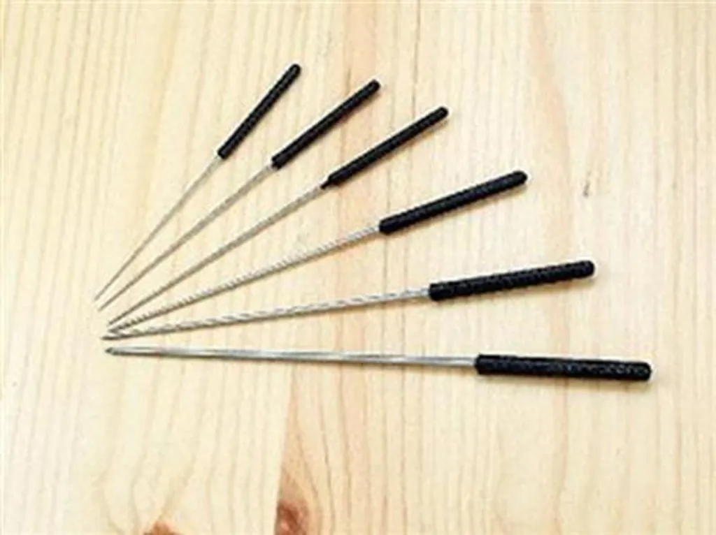 Fers de finition Krick en acier - Tailles 0,6 à 2 mm pour bois et maquette