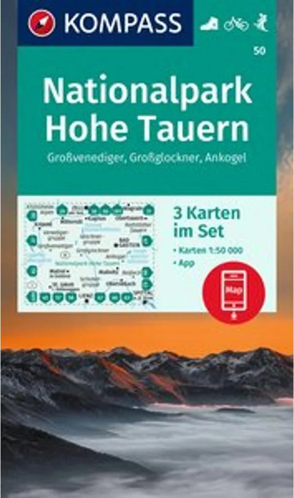 Cartes randonnée 1:50.000 Hohe Tauern : ne vous perdez plus en montagne