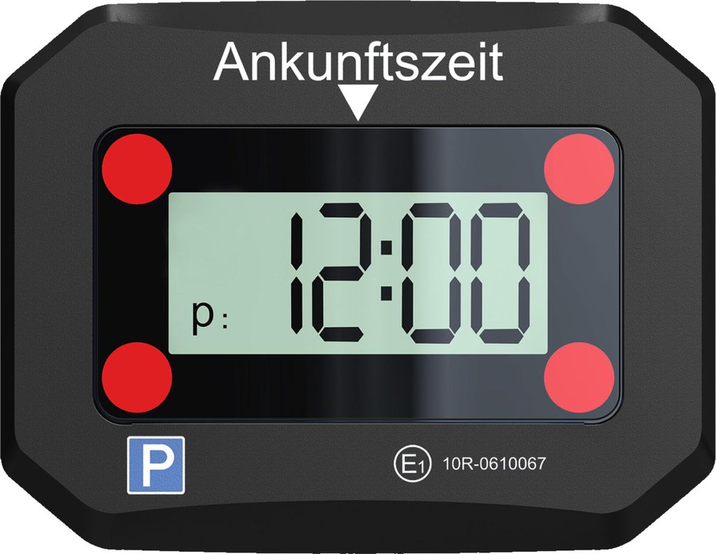 Digitale elektronische Parkscheibe Parkuhr autmoatisch STVO Produktbild 