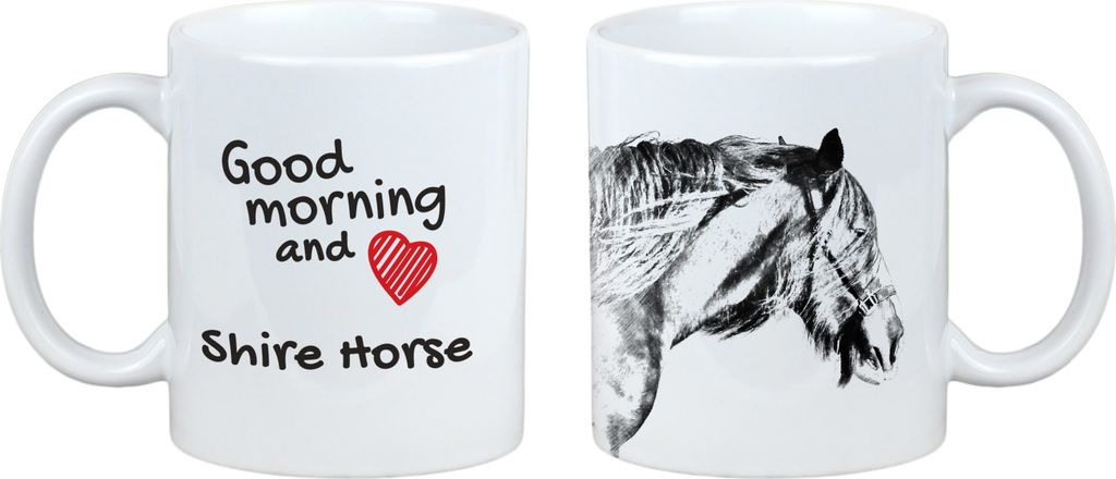Shire - Tasse mit Hund, personalisierte Tasse mit Druck, klassisches Geschenk für jeden von der Marke Art-Dog.