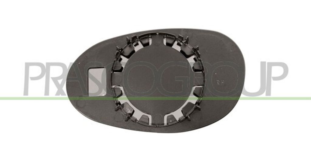 PRASCO Spiegelglas Außenspiegel Rechts für SMART CITY-COUPE (450) Konvex ME3027503