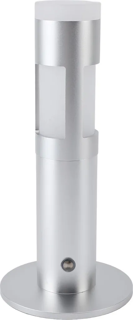 Vase Lumineux LED sans Fil Argenté avec Commande Tactile de Chevet