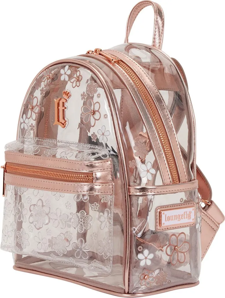 Sac à Dos Mini Loungefly Transparent à Fleurs - Accessoire Mode Femme