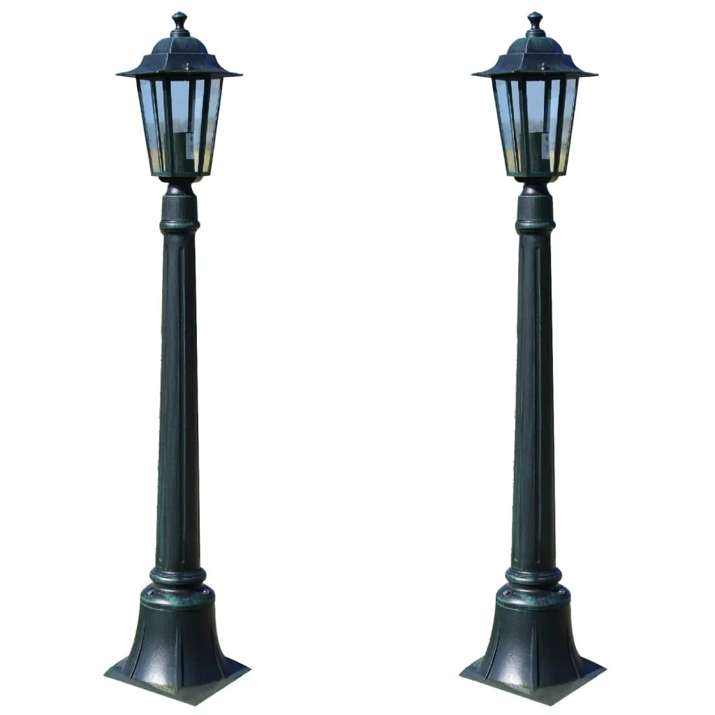 Lampes de jardin Preston 105 cm en acier, éclairage extérieur design 2x