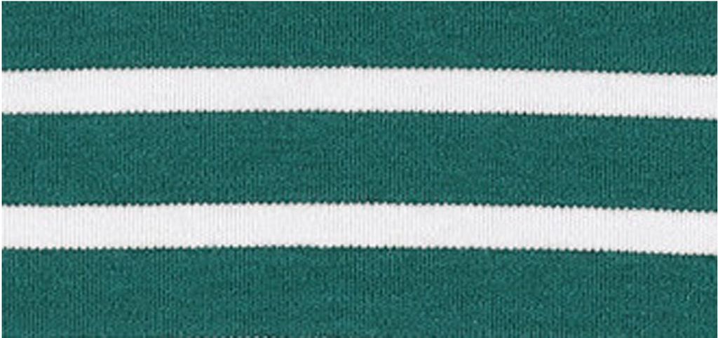 modAS Uni Bretonischer Schal mit Streifen und uni verschieden Farben - Herrenschal Damenschal Kinderschal 13x120 cm in Petrol-Weiß