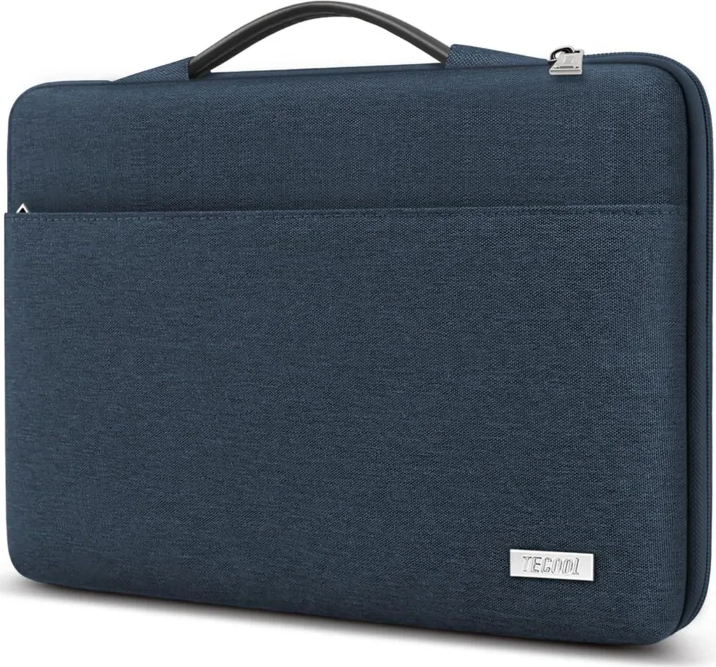 Sacoche de Transport 14 Pouces Ordinateur Portable Voyage Denim Bleu