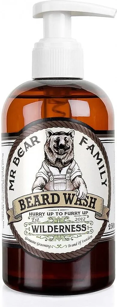 Detergente Barba Wilderness Mr Bear Family 250ml - Made in Sweden