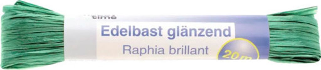 Edelbast mittelgrün 20 m