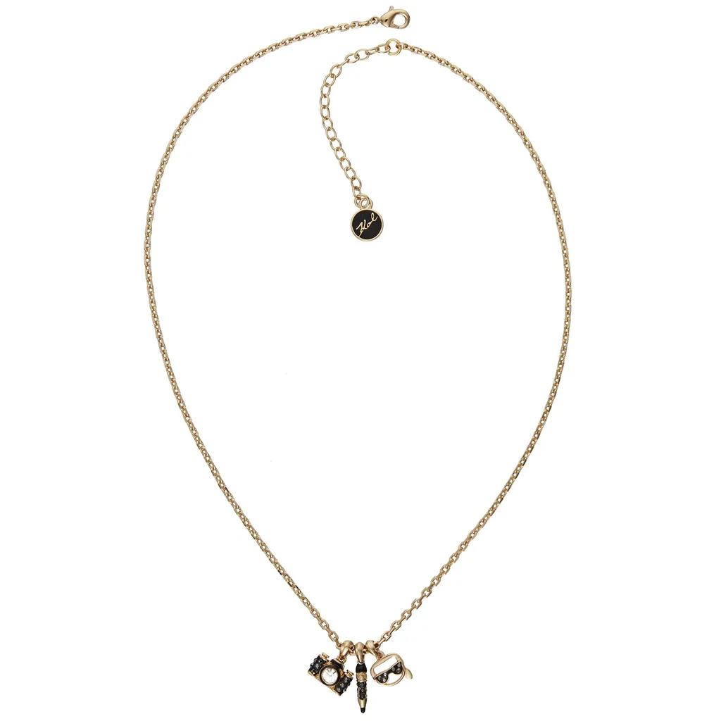 Collier Chaîne Karl Lagerfeld pour Femme - Bijou de Luxe en Acier Poli