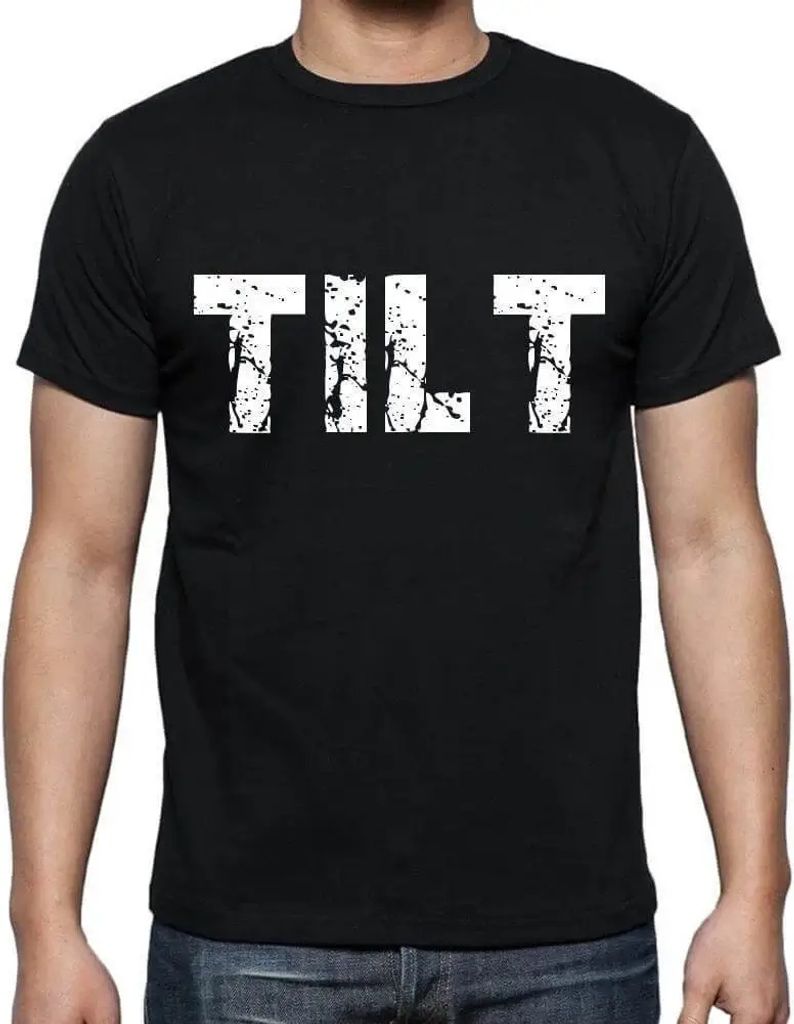 Herren Grafik T-Shirt Tilt Öko-Verantwortlich Vintage Jahrgang Kurzarm Lustige Druck Geburtstag Geschenk Mann