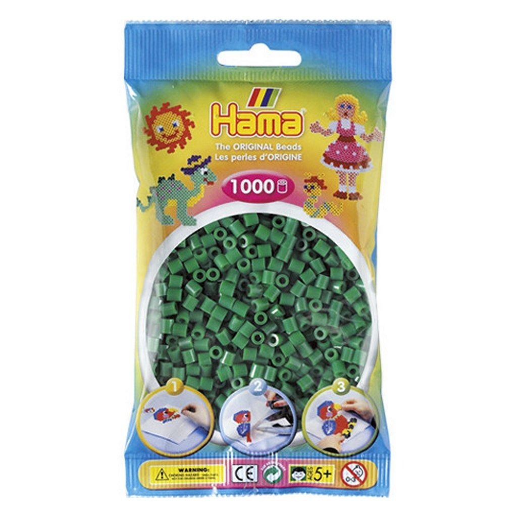 Hama-Perlen Gruen 1000Stück, 1Beutel