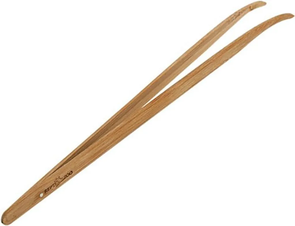 Pince coudée en bambou naturel 28cm Repti-Zoo souple et légère