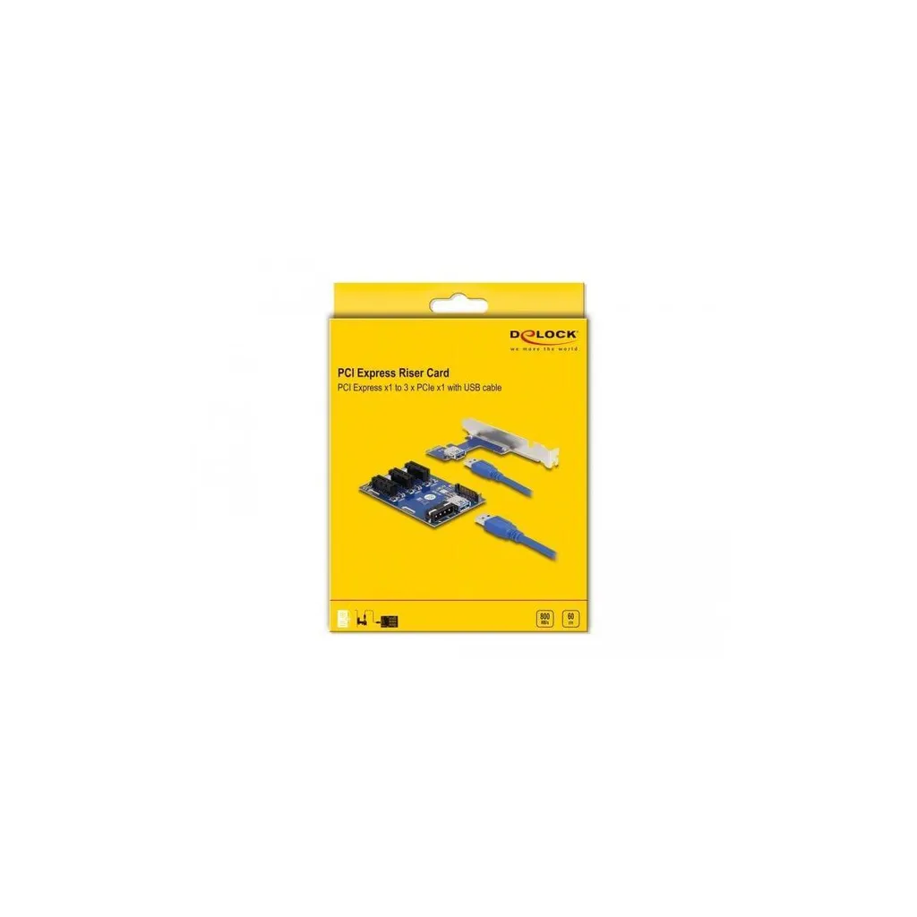 Ajoutez 3 slots PCI Express x1 sur un seul port avec ce Riser Delock