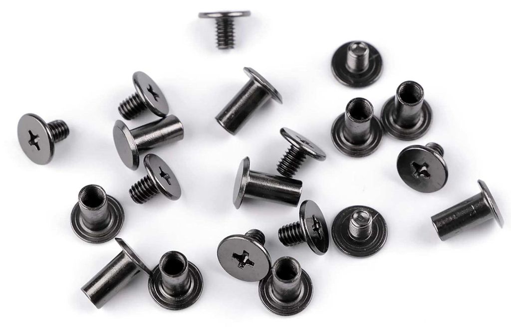 Schraubnieten Buchschrauben 10Stk Ø 10mm / 10 mm anthrazit