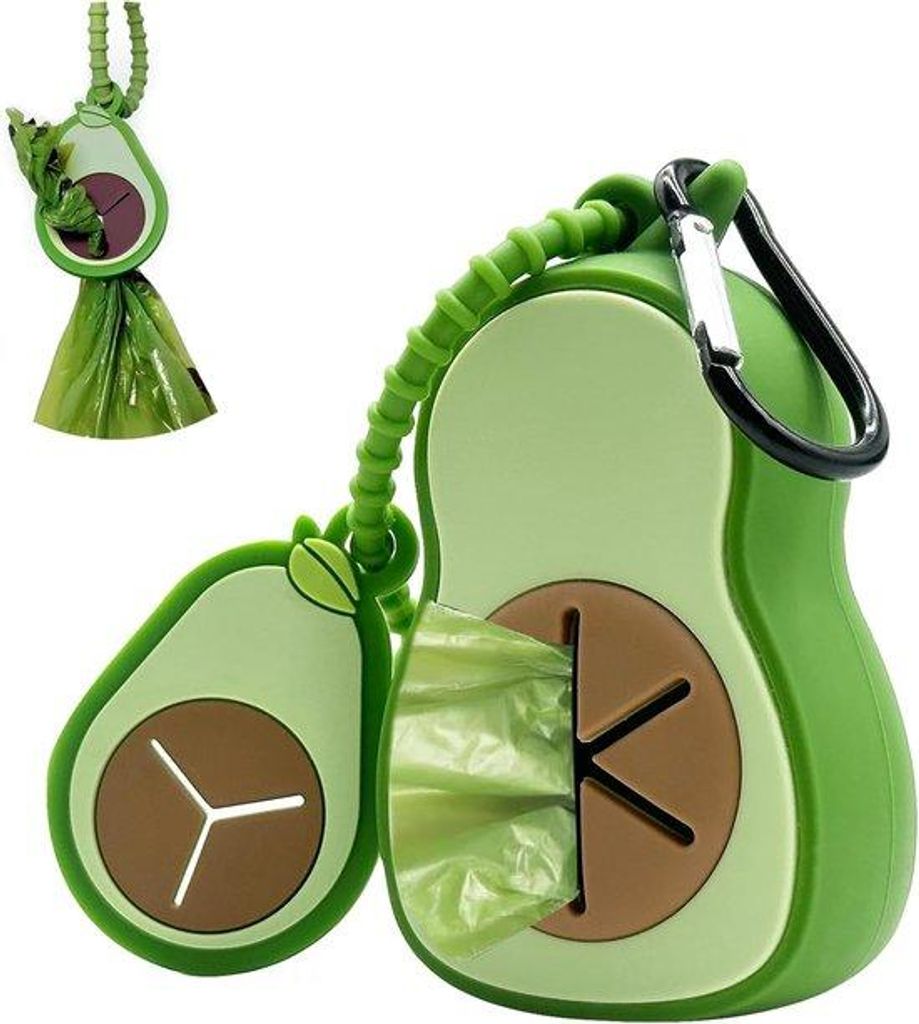 Hundekotbeutelhalter Set Silikon Grün 1 Stück