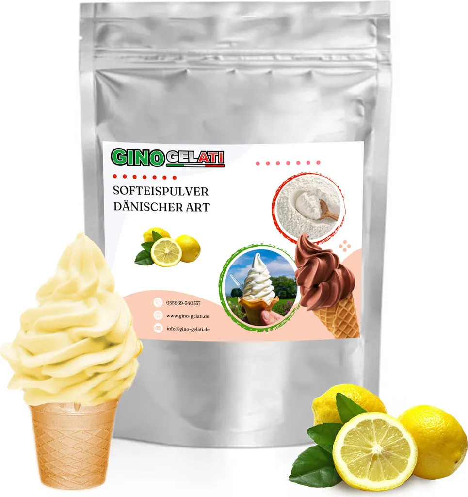 Base Gelato Soft Limone Danese 333g | Selezione Alta Pasticceria