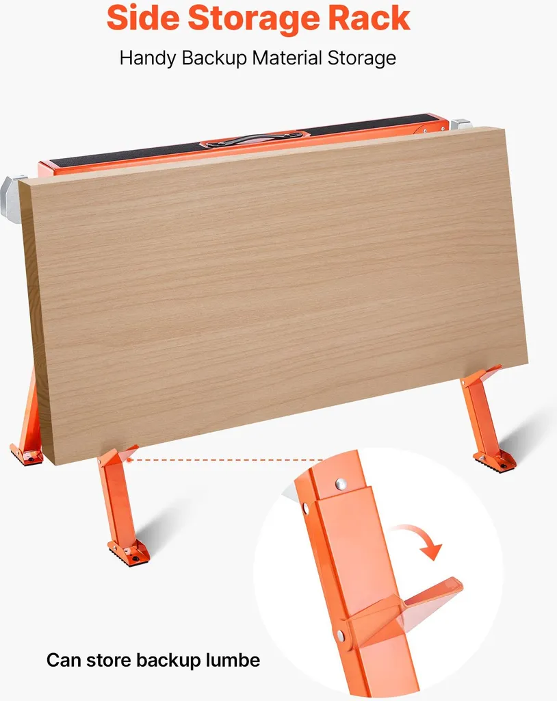 Lot de 2 chevalets de sciage pliables - Capacité 600 kg - Acier robuste