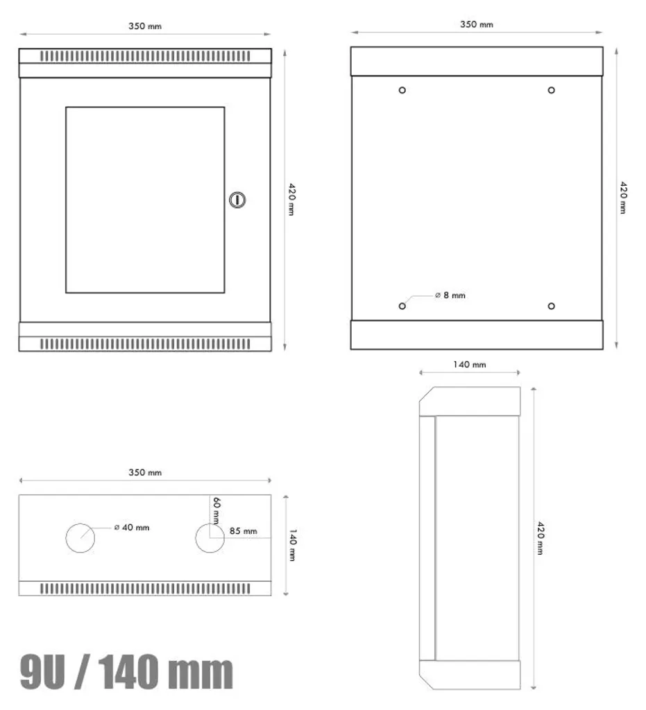 Rack 10 Pouces 9U Monobloc : Fini le Désordre des Câbles Réseau