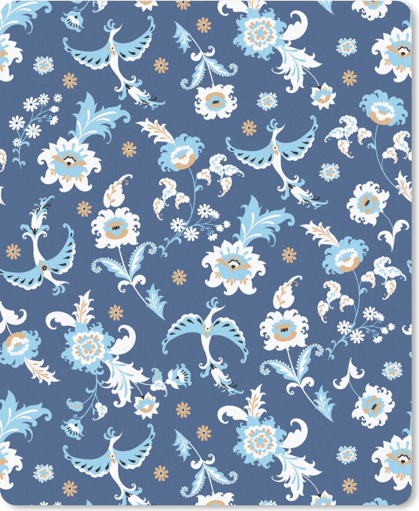 MuchoWow® Mauspad Mousepad Muster - Vogel - Blumen 30x40 cm Produktbild 