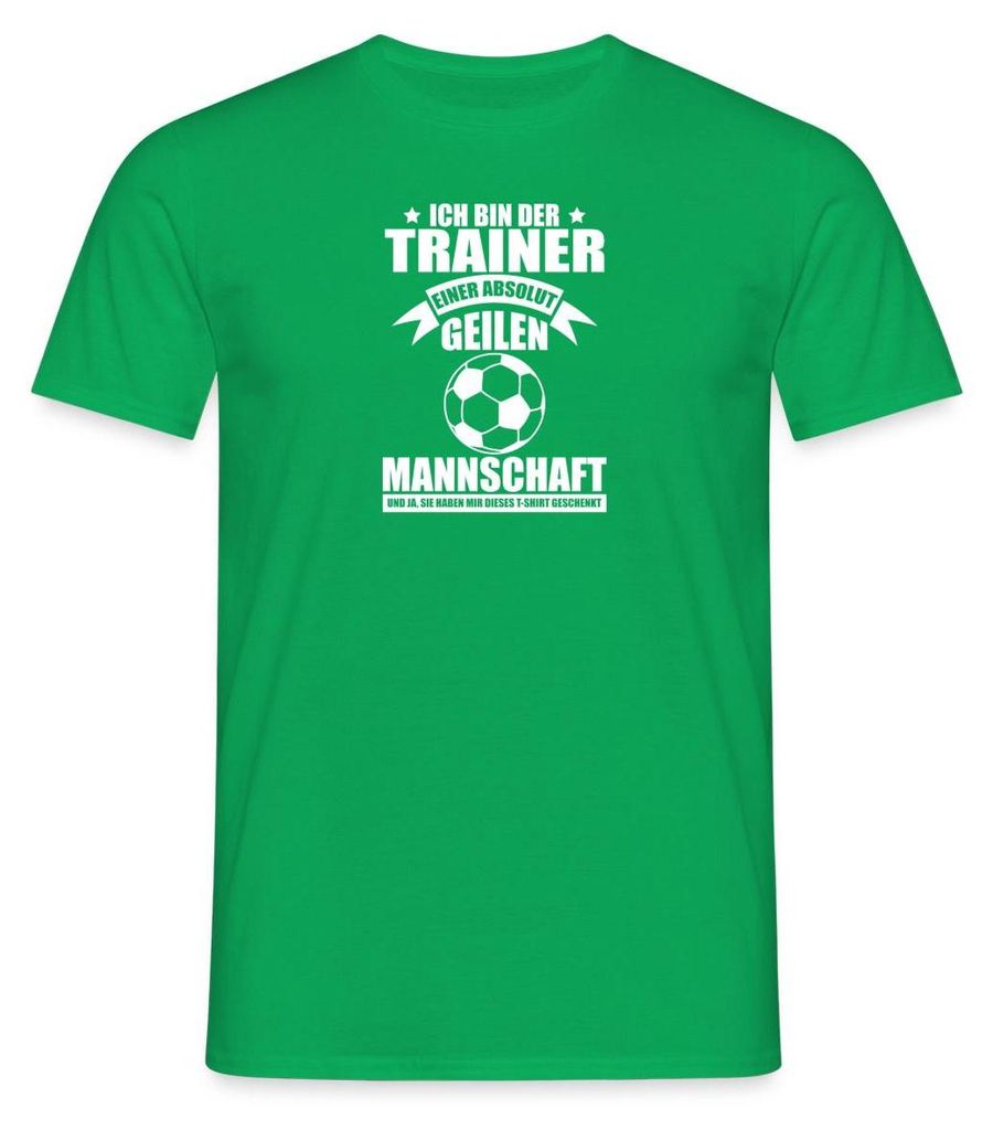 Spreadshirt Trainer Einer Absolut Geilen Mannschaft Fußballteam Männer T-Shirt, XL, Kelly Green