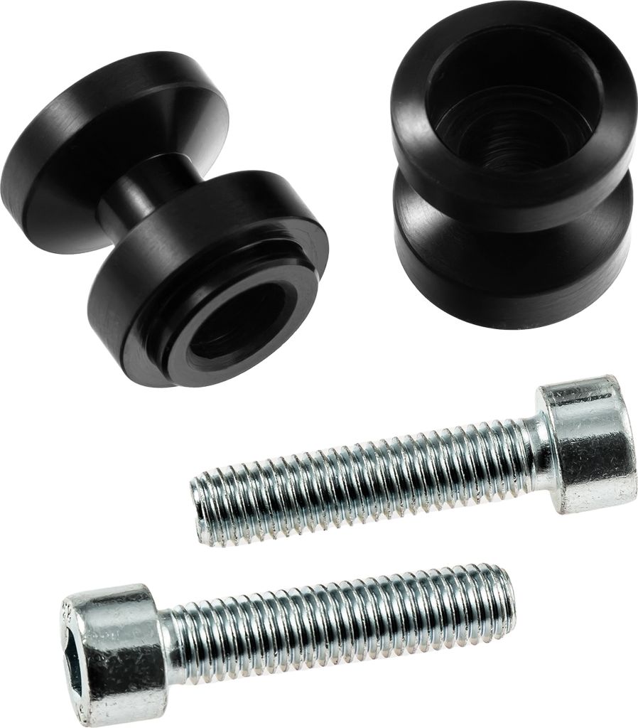 Bobbins / Racingadapter Montageständer M10 x 1,25 schwarz (mit Distanzhülse)