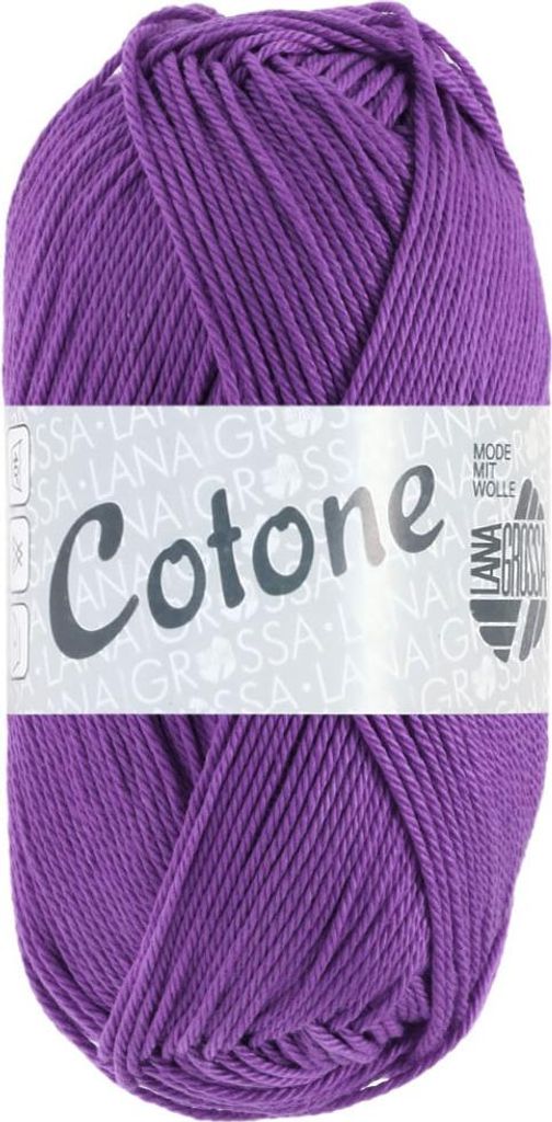 Lana Grossa Cotone uni (Baumwoll-Basicgarn), Farbe:132 - Lavendel