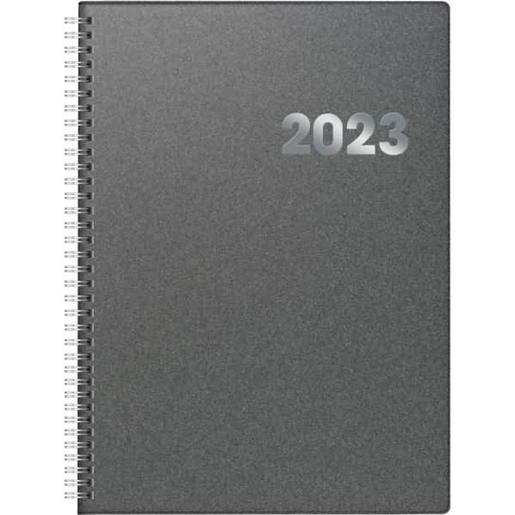 BRUNNEN Tageskalender Modell 789 2023 A4 grau