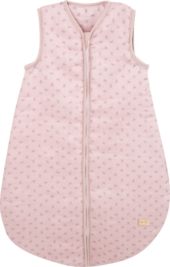 roba organic Schlafsack „Lil Planet” rosa/mauve, 70 cm, Musselin, 100 % Baumwolle, GOTS