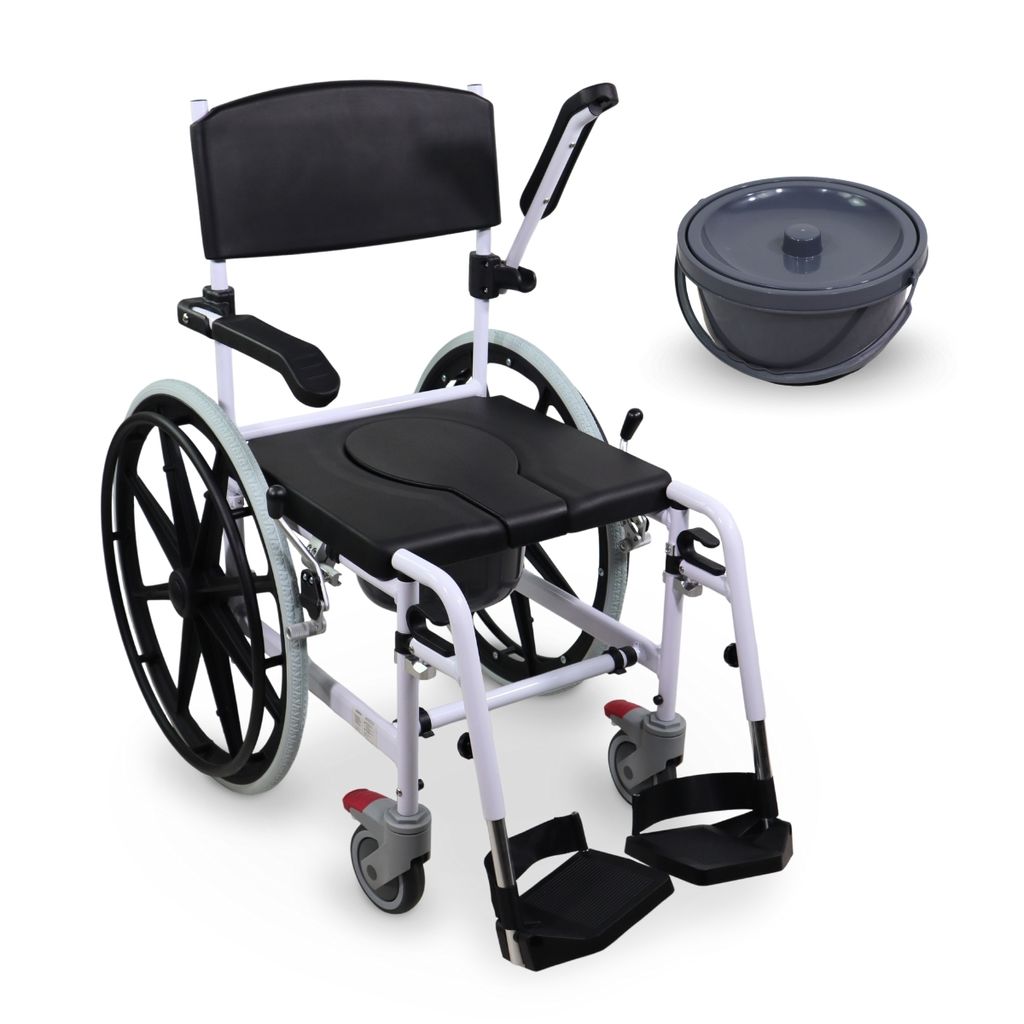 Dusch- Toilettenrollstuh Mobiclinic DuschstuhlToilette Mit Produktbild 