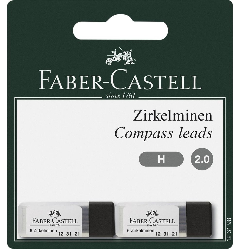 Ołówki Faber Castell Compass Wkłady Compass 2mm 2 x 6 Zdjęcie produktu 